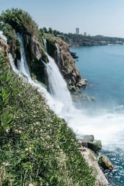 Antalya: 2-hourYachtTour toLowerDudenFalls with audioİnfo - Old City harbor elevator: the real start of the tour