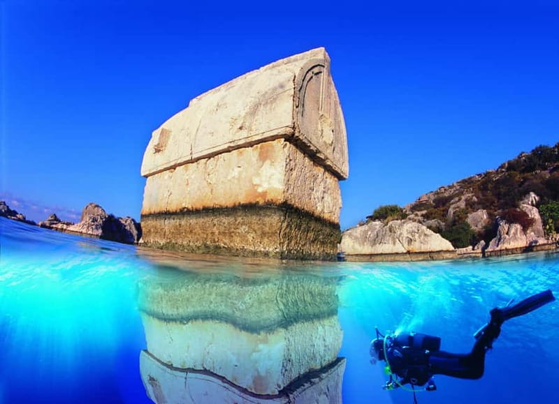 Antalya: Demre, Myra & Kekova Sunken City Boat Trip w/ Lunch - Myra (and the River Myros area): amphitheater + Lycian tombs
