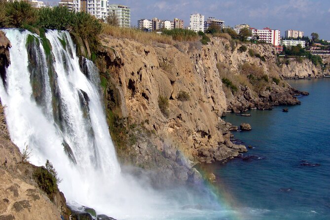 Antalya Full Day City Tour With Waterfalls and Olympos Cable Car - Lower Düden Waterfalls: the 40-meter cliff moment
