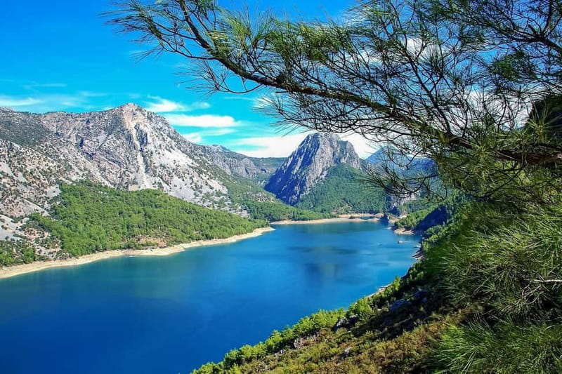 Antalya: Green Canyon Boat Trip w/Lunch near Green Lake - The lunch stop: buffet with lake views