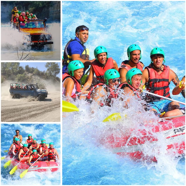 Antalya: Jeep Safari,Rafting,Canyon Visit with Lunch - Rafting on the Köprüçay River: safety, difficulty level, and what gear really means