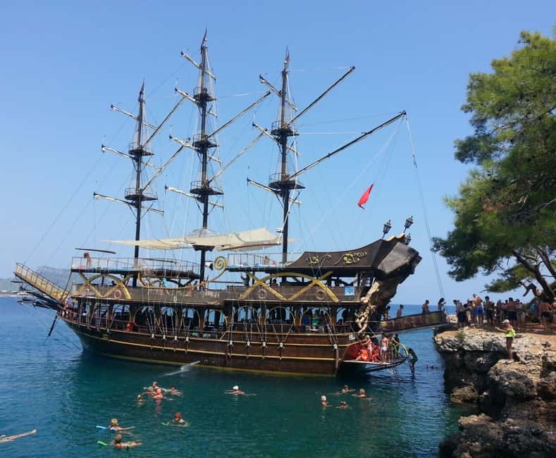 Antalya & Kemer: Pirate Boat Tour With Foam Party & Swimming - Phaselis Ruins: Touring a Trading Hub From the Coast