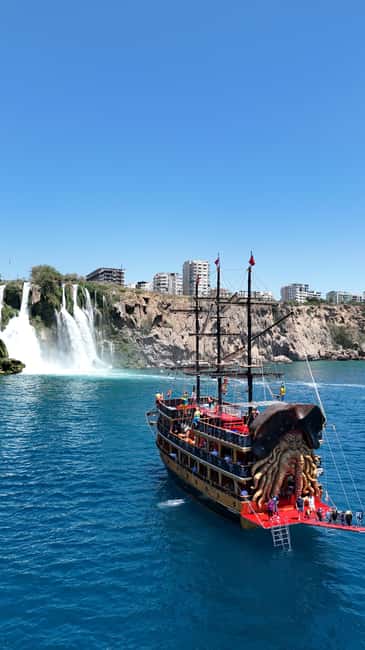 Antalya: Lara Pirate Boat Trip with Lunch and Pickup - Phaselis Ruins Stop: Roman Baths and an Ancient Theatre by the Water