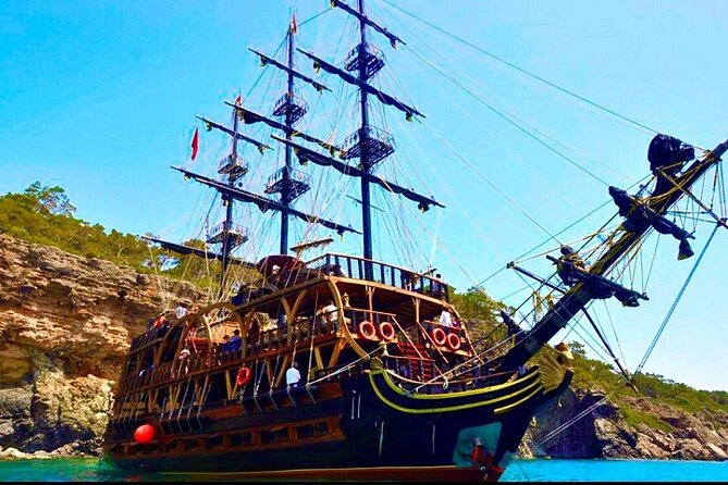 Antalya Pirate Boat from Kemer - Phaselis Bay swim stop: ruins nearby, water time included