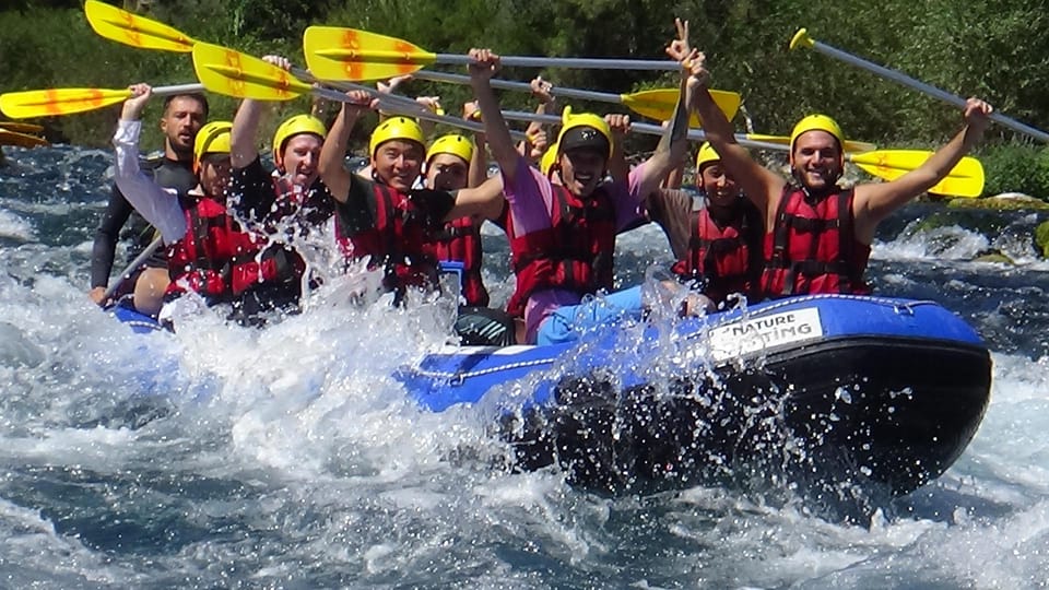Antalya: Rafting & Buggy, Quad Safari & Zipline Adventure - First Stop: Rafting on the Köprüçay River in Köprülü Canyon National Park