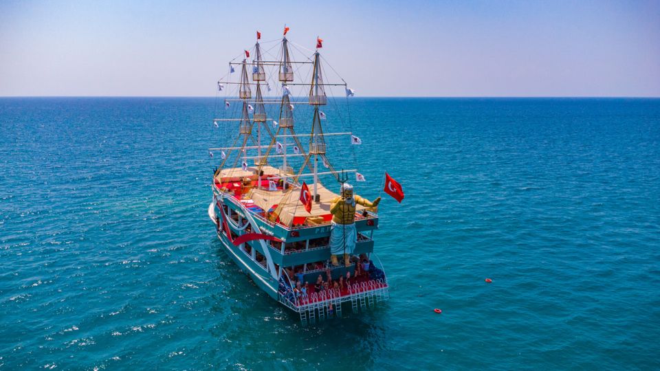 City of Side: All-Inclusive Boat Ride and Foam Party - Stepping onto the 3-floor boat: where the fun happens