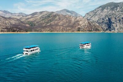 City of Side: Electric Catamaran Cruise & Lunch & Waterfall - Stop-by-stop: what you’ll do and what it feels like