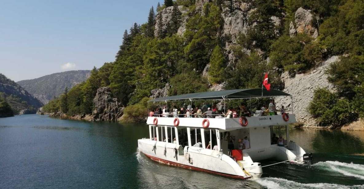 City of Side: Green Canyon Boat Tour with Lunch and Drinks - Boarding the boat: the part you should time your expectations for