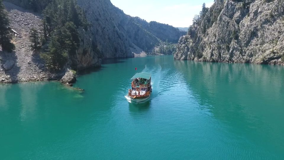 City of Side: Green Canyon Tour w/ Boat, Lunch & Fishing - From your Side-area hotel to Oymapınar Dam: the drive and the first stop