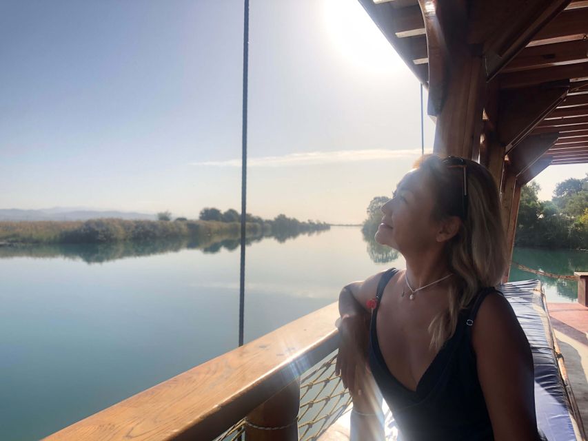 City of Side: Manavgat River Boat Lunch Cruise & Bazaar Tour - From Side-area hotel pickup to the Manavgat River