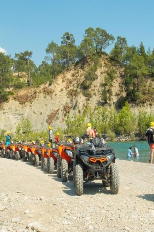 City of Side: Rafting, Zipline, Quad & Jeep (Buggy Optional) - Köprülü Canyon base time: lunch, swimming, and the guided handoff