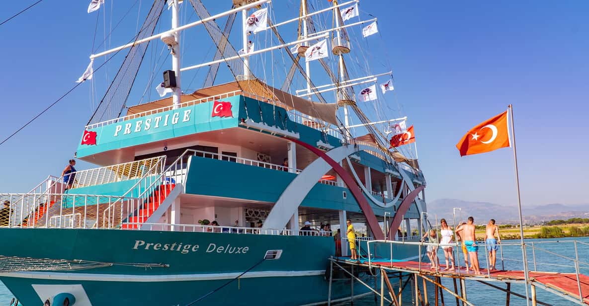 City of Side: Sightseeing Cruise w/ Swim Stops & Foam Party - From Side Hotel Pickup To the Manavgat Pier