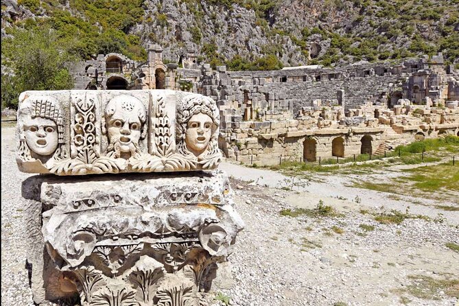 Demre Myra Tour with Kekova Sunken City Boat Trip From Kemer - Myra Ancient City and Lycian Tombs: Land of the Sun Necropolis