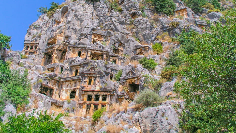 From Antalya: Day Trip to Demre, Myra and Kekova Boat Trip - Kaleköy port and the hike to necropolis views
