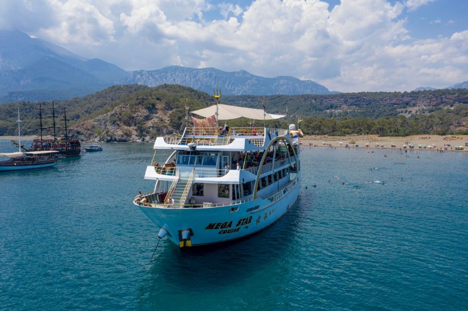 From Antalya: Full-Day Boat Tour with Lunch and Foam Party - Pickup, Drop-Off, and Finding Mega Star Boat