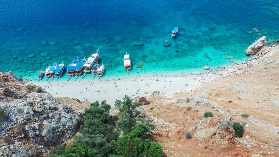 From Antalya or Kemer: Suluada Island Boat Trip with Lunch - Hacivat Bay on the return: rock formations that look like a character