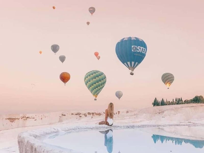 From Antalya: Pamukkale Hot Air Balloon Flight with Lunch - The real magic: sunrise in the sky over Pamukkale