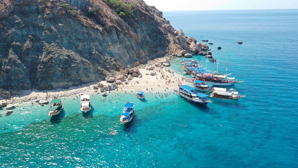 From Antalya: Suluada Island Boat Trip with Lunch - Photos, shade, and the reality of boat docking