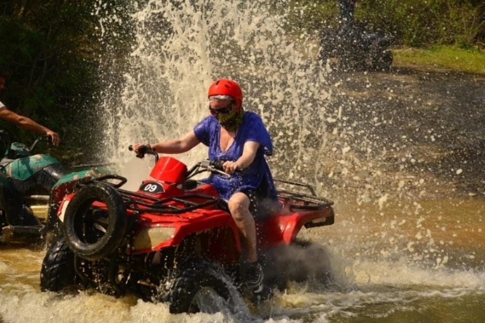 From Belek, Antalya Thrilling Quad Safari Adventure - The Swimming Break: A Real Cool-Down With One Summer Caveat