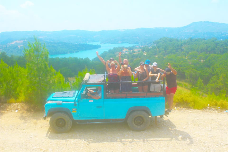 From City of Side: Adventure Jeep Safari Tour - Manavgat Waterfall stop: a 1€ entrance fee and quick photo time