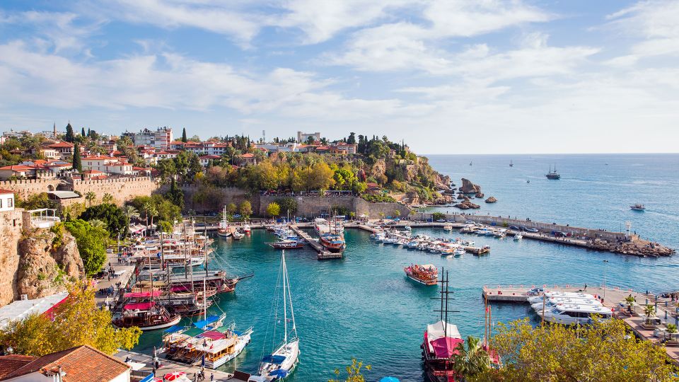 From City of Side: Antalya Tour with Cable Car and Transfers - Old Harbour and the look toward Hadrianus Gate