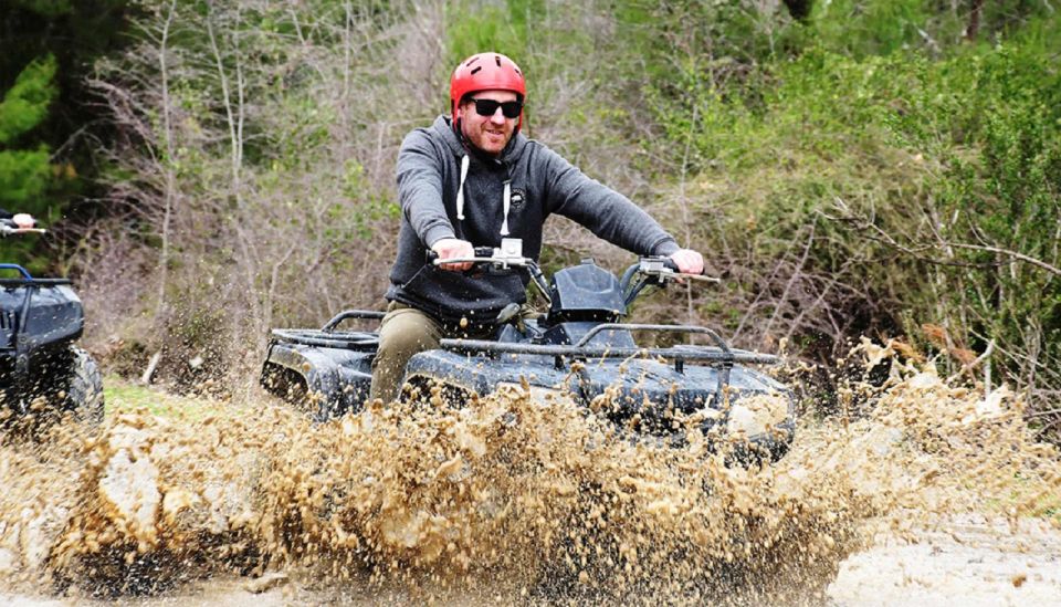 From city of Side: Taurus Mountains Quad ATV Tour - The pace, the group, and that river stop halfway through