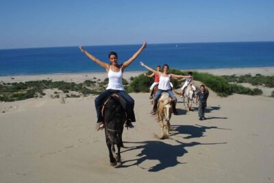 Horse Riding on the Beach in Side - Beach Horse Riding Along Side: sand tracks and coastal views