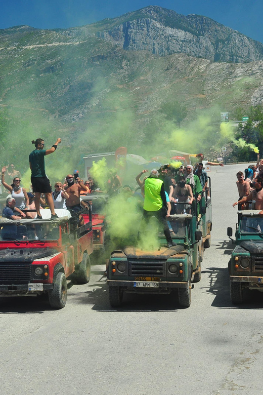 Jeep Safari-Lunch-Boat-Canyon-Waterfall-Foam,Water Party - Green Canyon: water fights, foam party, and swim time