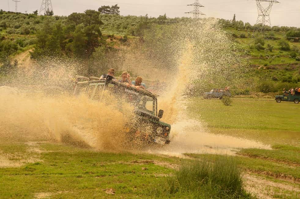 Jeep Safari-Lunch-Boat-Canyon-Waterfall-Foam,Water Party - Manavgat Waterfalls stop: quick views, optional entrance