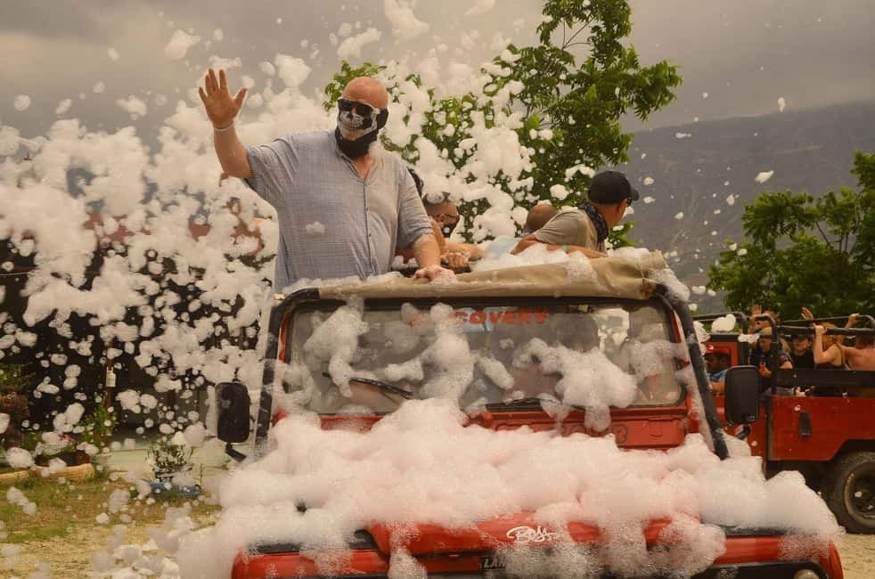 Jeep Safari-Lunch-Boat-Canyon-Waterfall-Foam,Water Party - Getting jostled the right way: jeep safari feel and safety tips