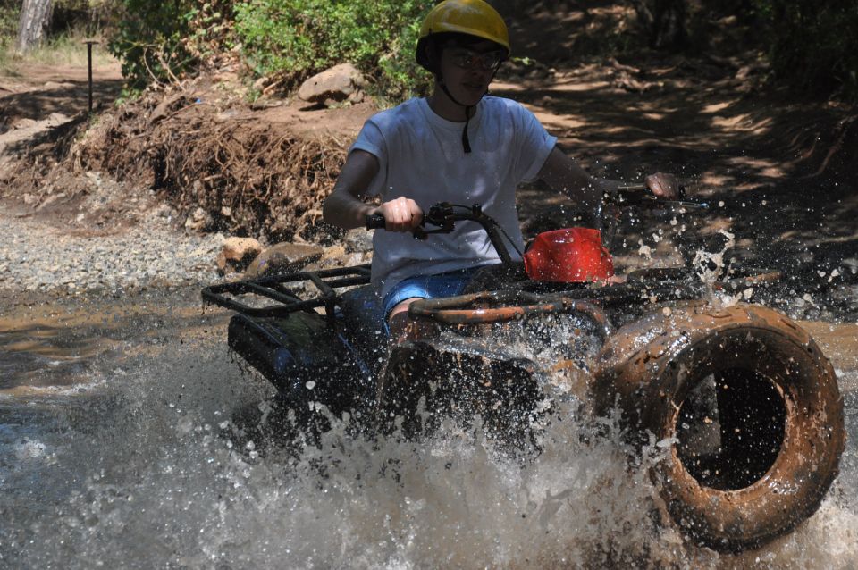 Kemer: Forest, Mud, and Streams Quad Safari Tour with Pickup - The guide and language mix: Turkey, English, Russian