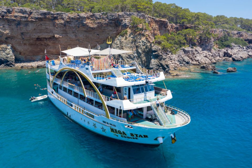 Kemer: Full-Day Boat Trip with Lunch and DJ - First hours on board: DJ tunes, foam party, and your first swim chance