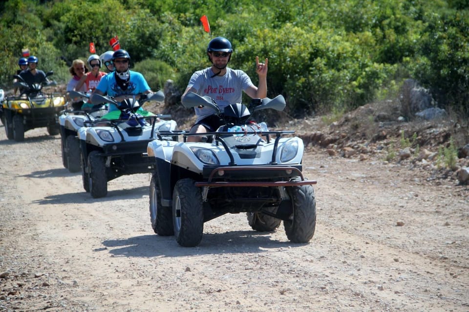 Kemer: Quad Safari Experience - Göynük Canyon swim stop: the moment people remember