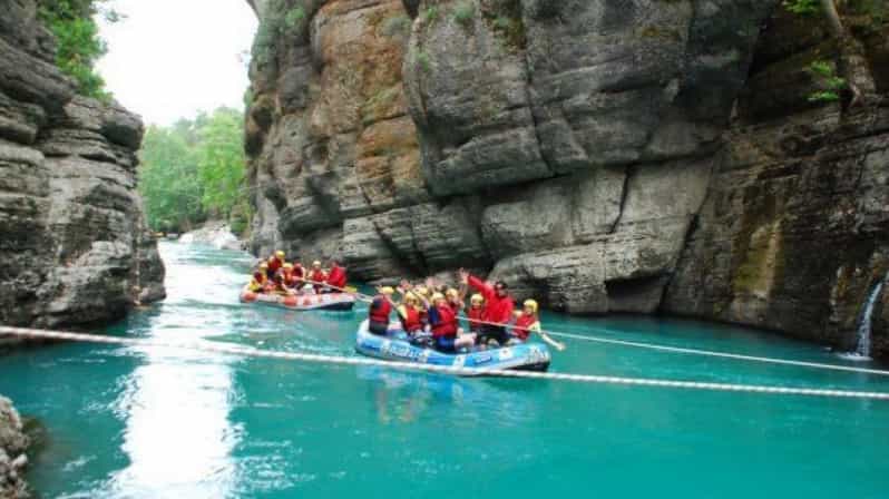 Kemer Rafting Tour - The start of the day: pickup, briefing, equipment, and getting ready fast