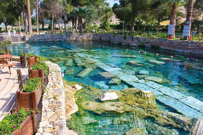 Pamukkale Full-Day Tour from Antalya with Lunch - Seeing limestone terraces with ancient columns under the water