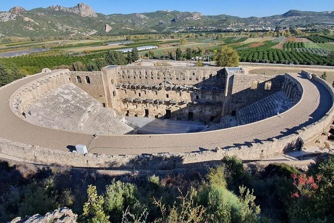 Perge Aspendos Aquaduct Side with Waterfall - Side Antik Kenti: Trade Power, Pirate History, and a Coastal Setting