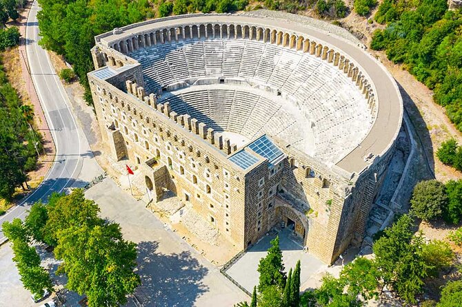 Perge, Aspendos, Side and Waterfall Full Day Tour - Perge Antik Kenti: Colonnades, Baths, Waterways, and St. Paul