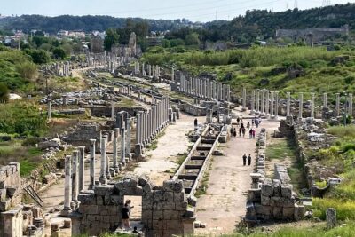 Perge, Aspendos, Side & Waterfall Full-Day Tour from Antalya - Stop 1: Perge Ancient City and Its Roman-World Details