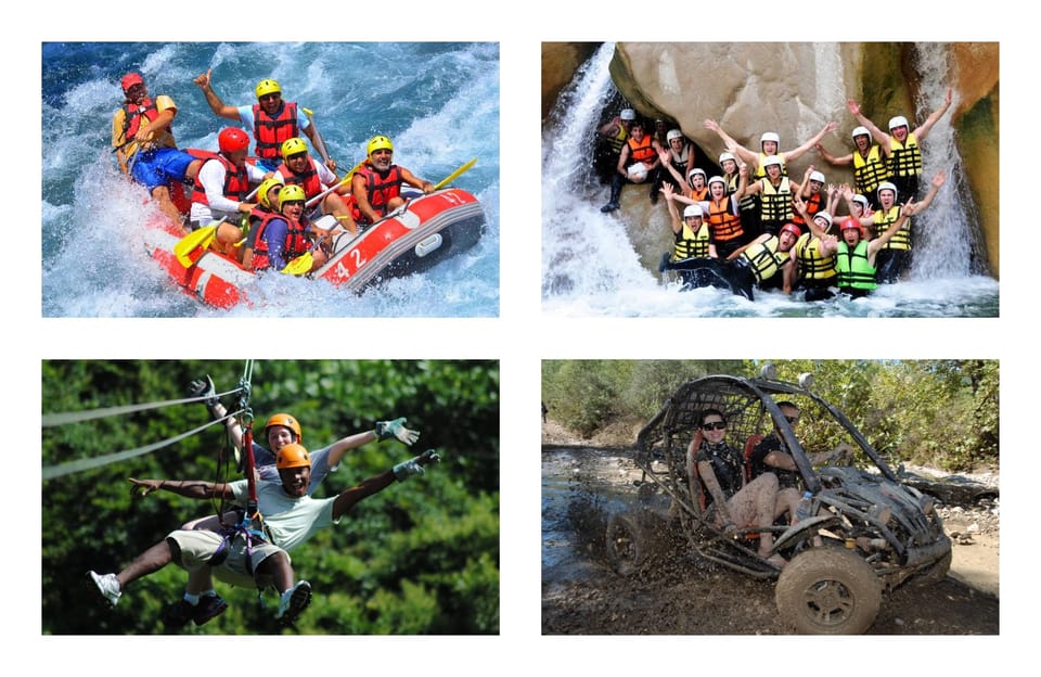 Rafting, Buggy or Quad, Zipline, Canyoning (4 in 1) Tour - Rafting the 7 km run near the Ancient Roman Bridge