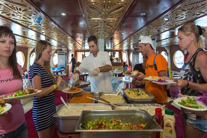 Side-Alanya: Pirate Yacht Tour (Legend Big Kral) with Lunch-Drink - Lunch and Unlimited Cold Soft Drinks: Easy Budget, Simple Meal