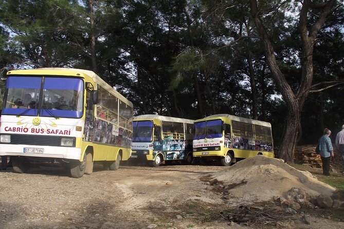 Side Cabrio Bus Tour With Green Lake And Manavgat Waterfall - First stop in Side: a quick orientation that sets the tone