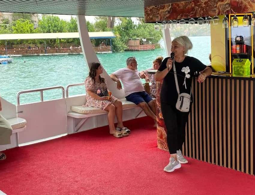 Side: Electric Catamaran Cruise, Waterfall, Seleukia, Mosque - Two water stops that make the day feel worth it