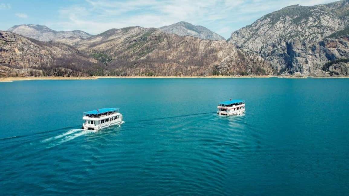 Side: Electric Catamaran Cruise, Waterfall, Seleukia, Mosque - Pickup in Side: how the day starts smoothly