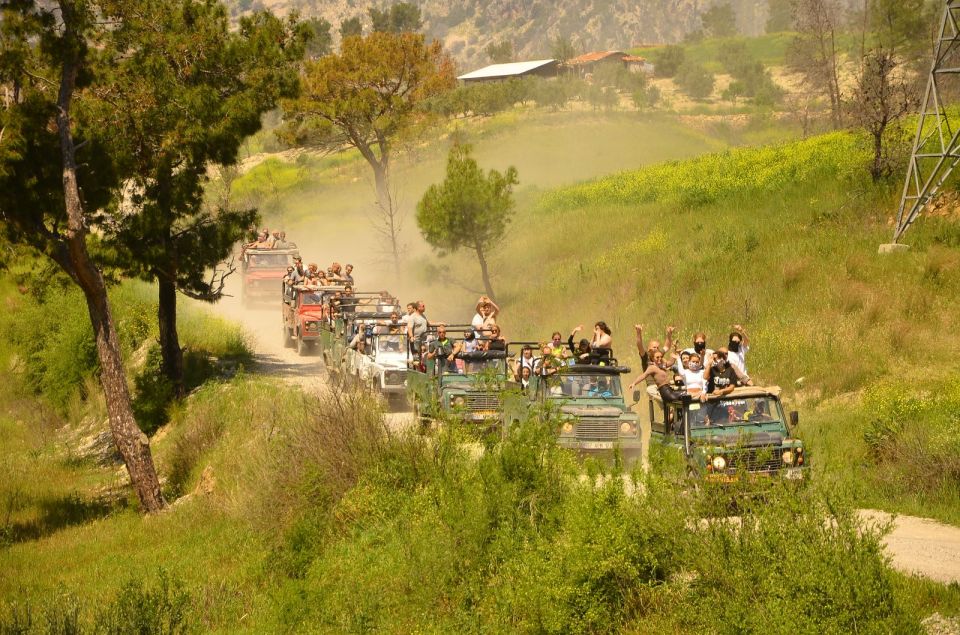 Side: Green Canyon and Waterfall Jeep Safari with Lunch - Green Lake Restaurant lunch, swim time, and the water-fight chaos