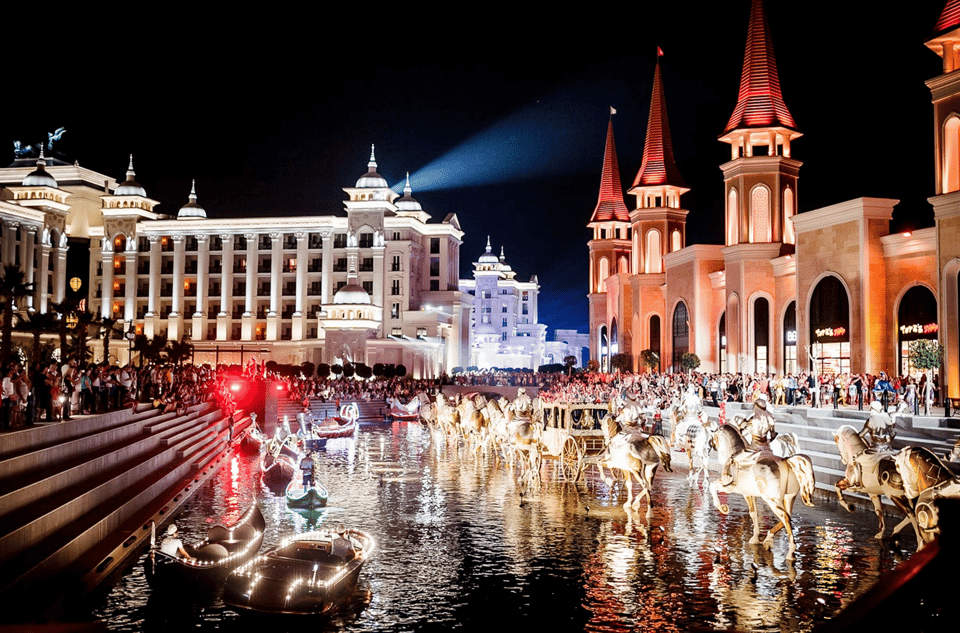 Side: Land of Legends Bus Transfers and Boat Parade - Your Land of Legends visit: rides, shows, and the shopping zone