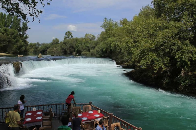 Side: Manavgat River Boat Trip & Grand Market w/ Lunch - Manavgat Grand Bazaar, Blue Mosque, and the waterfall area