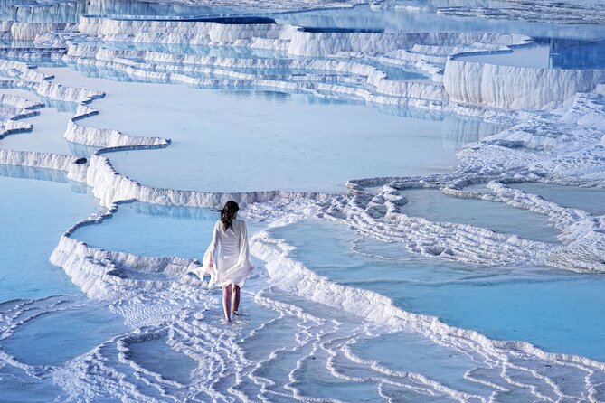 Side Pamukkale Day Trip & Sala Lake Visit w/Meals & Pickup - The 3-hour Pamukkale window: Cotton Castle, Hierapolis ruins, and thermal pools