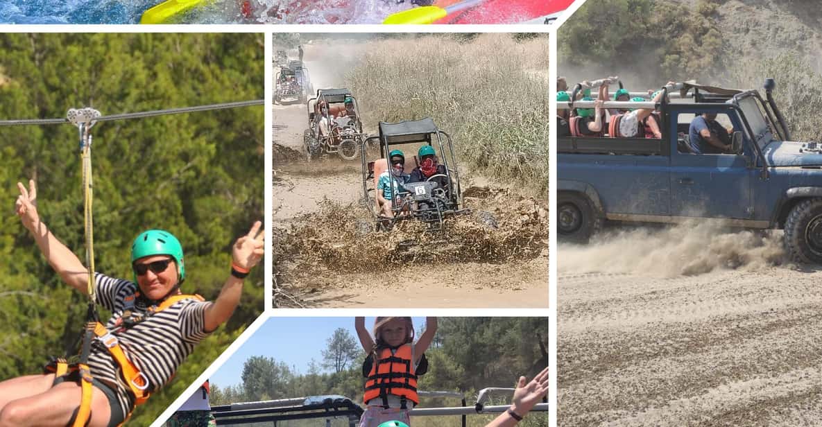 Side&Alanya:Rafting,Jeep,Quad/Buggy Safari/Zipline wLunch - What’s Included vs. What You’ll Still Need