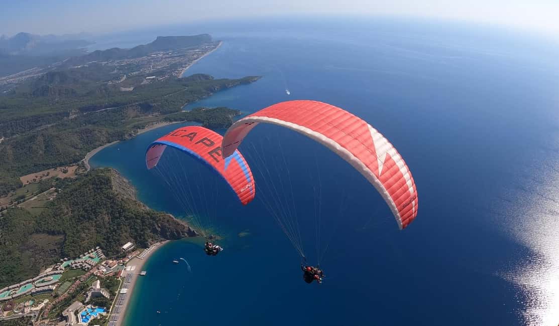 TANDEM PARAGLİDİNG FLIGHT CABLE CAR TRANSFER TO KEMER REGİON - Olympos Tahtalı Mountain Views: The Antalya-Over-the-Sea Moment